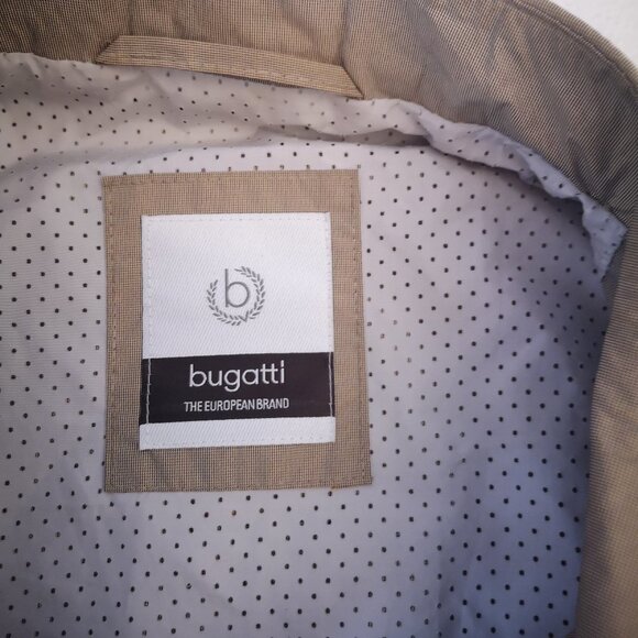 Bugatti Men's Size 42 Regular Tan Designed in Germany Straight Fit Trench Coat - Picture 3 of 11